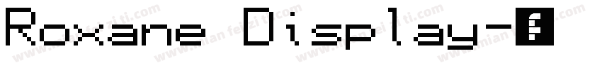 Roxane Display字体转换